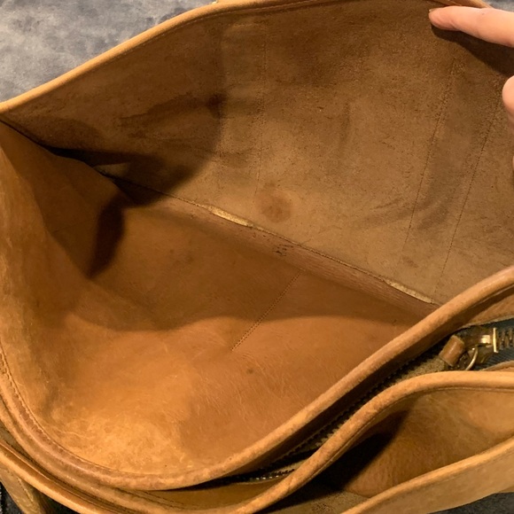 Vintage Coach British Tan Embassy Briefcase Messenger Bag Leather Brown - Picture 12 of 16